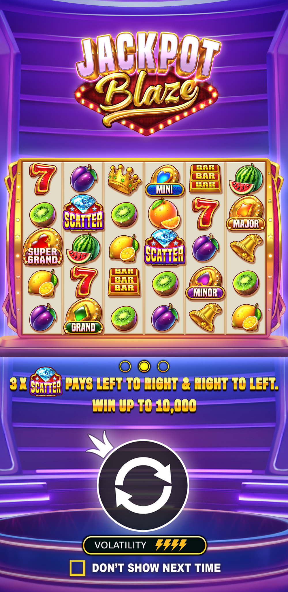 Jackpot Blaze - screenshot with slot description 7